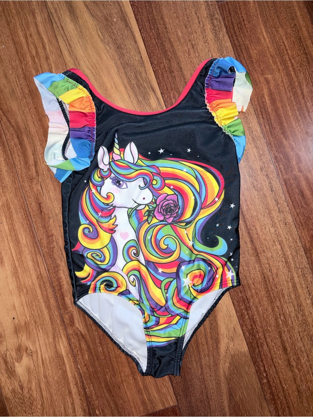 Rainbow Unicorn Girls' One-Piece Swimsuit 6
